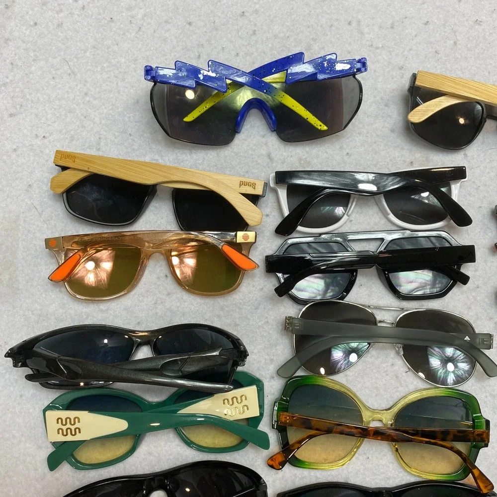 Lot Of 20 Unbranded Sunglasses Unisex OS Multicolor Mixed Style Pairs Bundle
